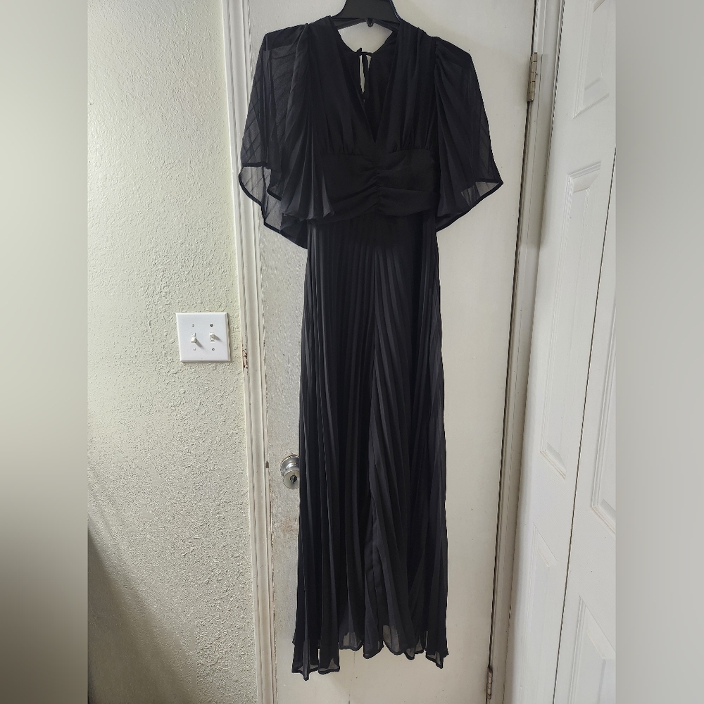 Black Pleated Jumpsuit